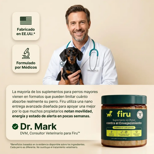 Firulabs® | Suplemento Antienvejecimiento para Perros