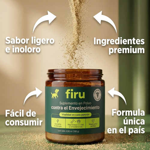 Firulabs® | Suplemento Antienvejecimiento para Perros